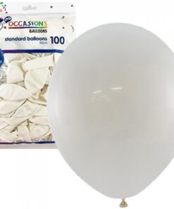 White 30cm Balloons Bag of 100