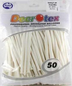 260s Fashion White Modelling Ballons