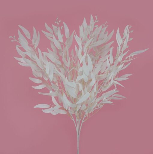 White Ruscus Bush 50CM