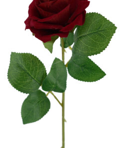 Red Heart Velvet Rose Stem 50CM
