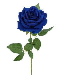 Blue Beverly Velvet Rose Stem 77CM