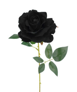 Black Mini Velvet Rose 51CM