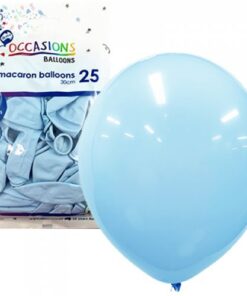 Macaron Light Blue 30cm Balloons (Pack of 25)