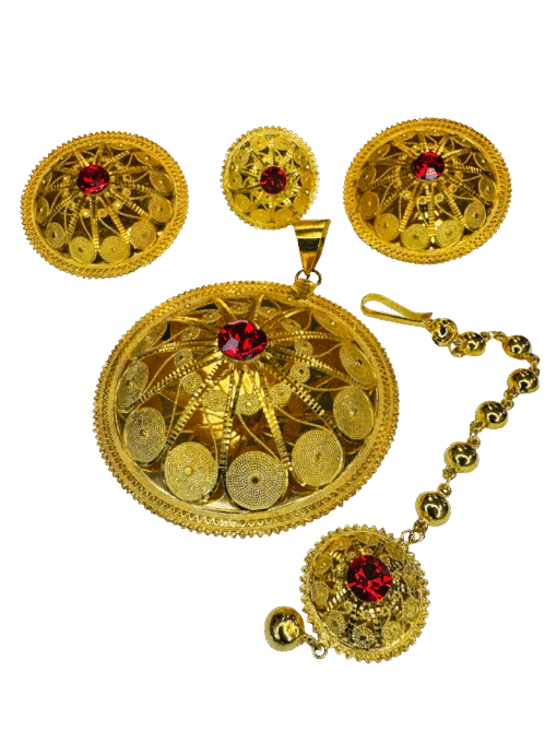 Nefho (ንፍሖ) With Red Rhinestone - Image 2