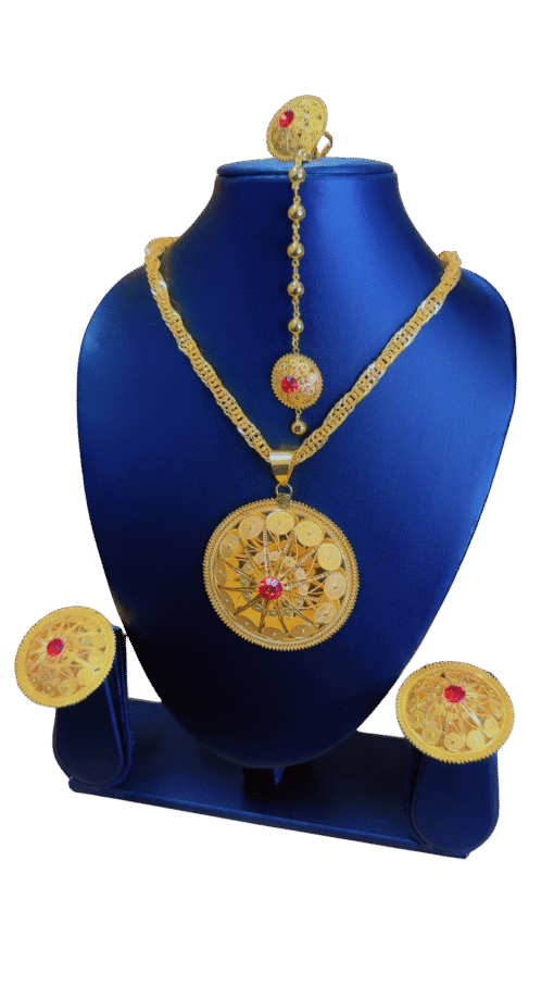 Nefho (ንፍሖ) With Red Rhinestone
