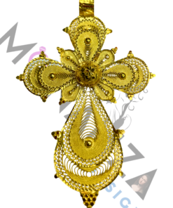 Gold-Plated Habesha Cross – Classic Pendant